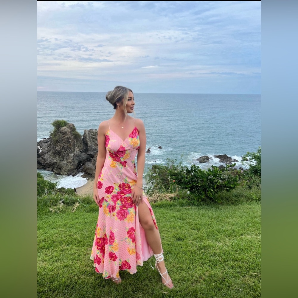Betsy Johnson Pink Floral Dress